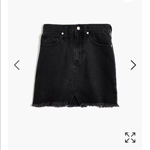 Madewell Rigid Denim A-Line Mini Skirt